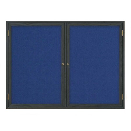 United Visual Products Open Faced Traditional Rounded Corkboard UV643ARC-GOLD-DRKSPR